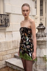 NIDODILEDA Marjet Corset Dress Φλοράλ Παγέτα Φόρεμα