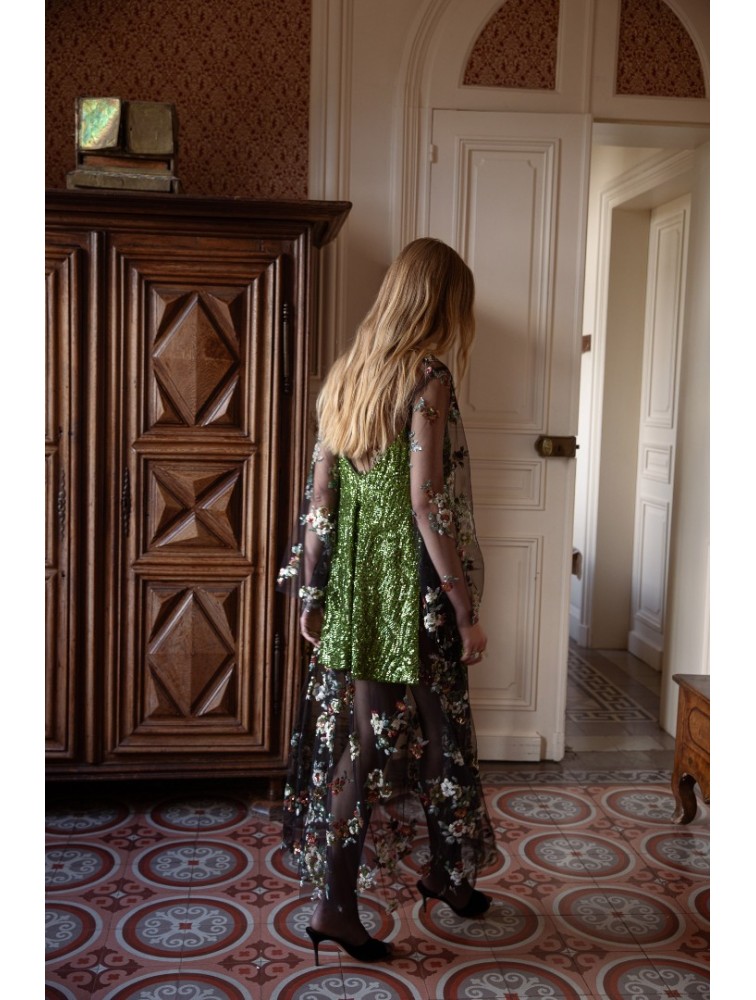 NIDODILEDA Melody Top Πράσινο Τοπ Παγέτα