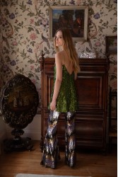 NIDODILEDA Melody Top Πράσινο Τοπ Παγέτα