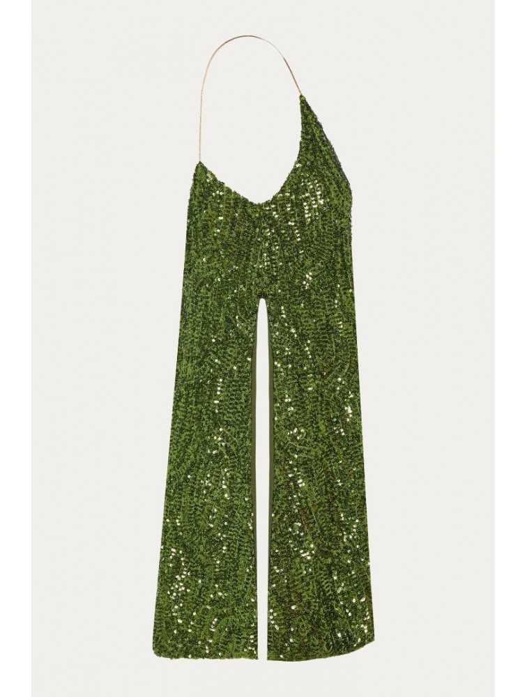 NIDODILEDA Melody Top Πράσινο Τοπ Παγέτα