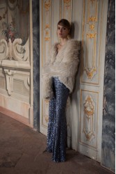 NIDODILEDA Neve Flares Sequined Silver