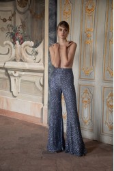 NIDODILEDA Neve Flares Sequined Silver