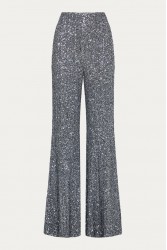 NIDODILEDA Neve Flares Sequined Silver
