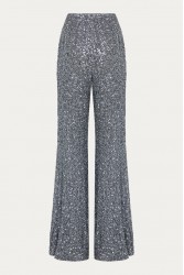NIDODILEDA Neve Flares Sequined Silver