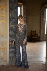 NIDODILEDA Neve Flares Sequined Silver