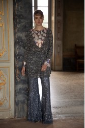 NIDODILEDA Neve Flares Sequined Silver