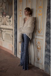 NIDODILEDA Neve Flares Sequined Silver