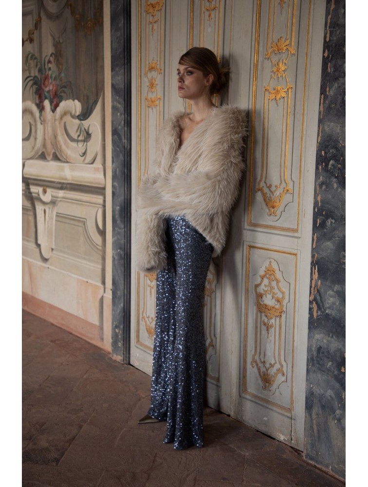 NIDODILEDA Neve Flares Sequined Silver