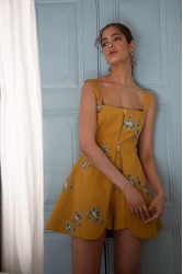 NIDODILEDA Afar Gilet Dress Floral Beaded Embroidered