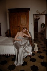 NIDODILEDA Alba Pants Silvery Ασημί Παντελόνα