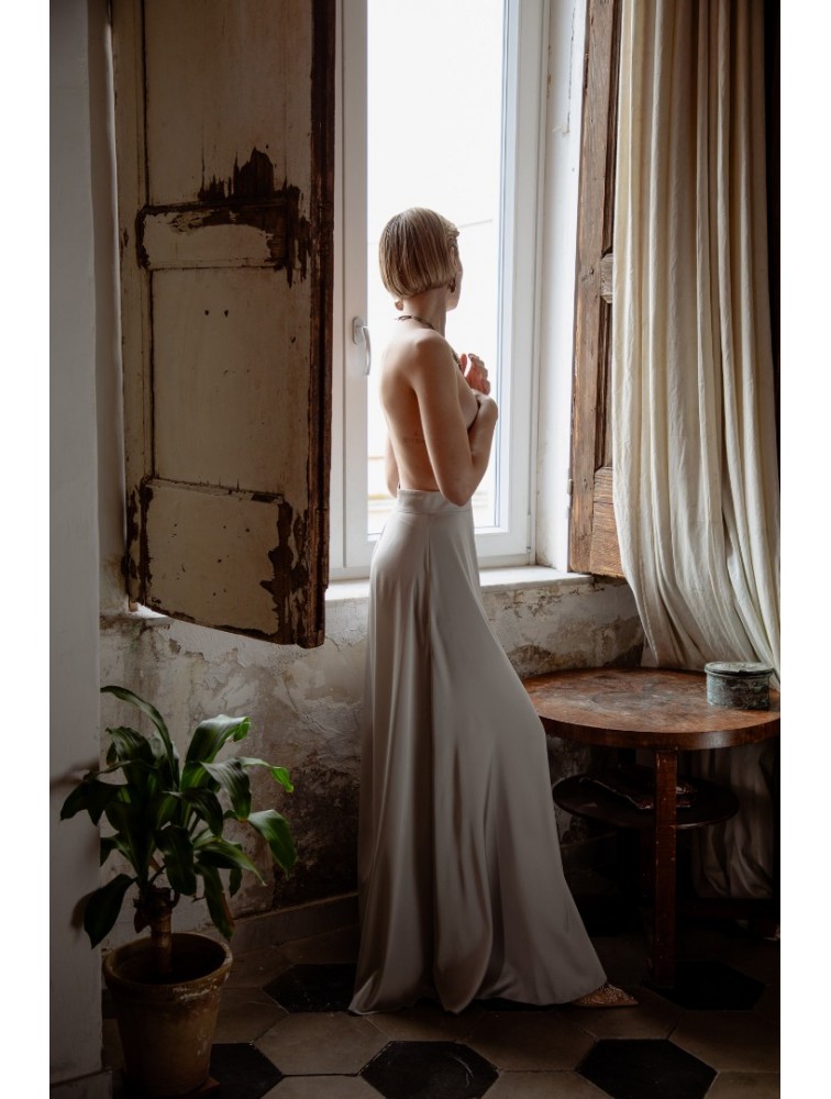 NIDODILEDA Alba Pants Silvery Ασημί Παντελόνα