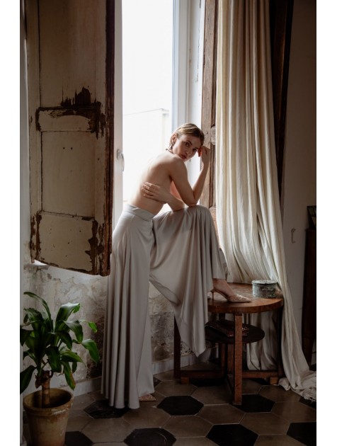 NIDODILEDA Alba Pants Silvery Ασημί Παντελόνα