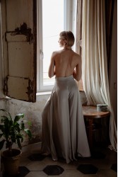 NIDODILEDA Alba Pants Silvery Ασημί Παντελόνα