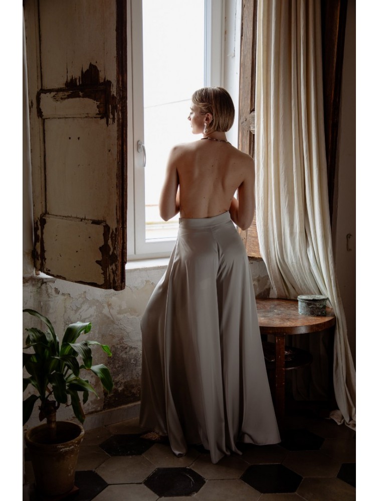 NIDODILEDA Alba Pants Silvery Ασημί Παντελόνα