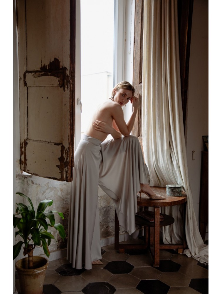 NIDODILEDA Alba Pants Silvery Ασημί Παντελόνα