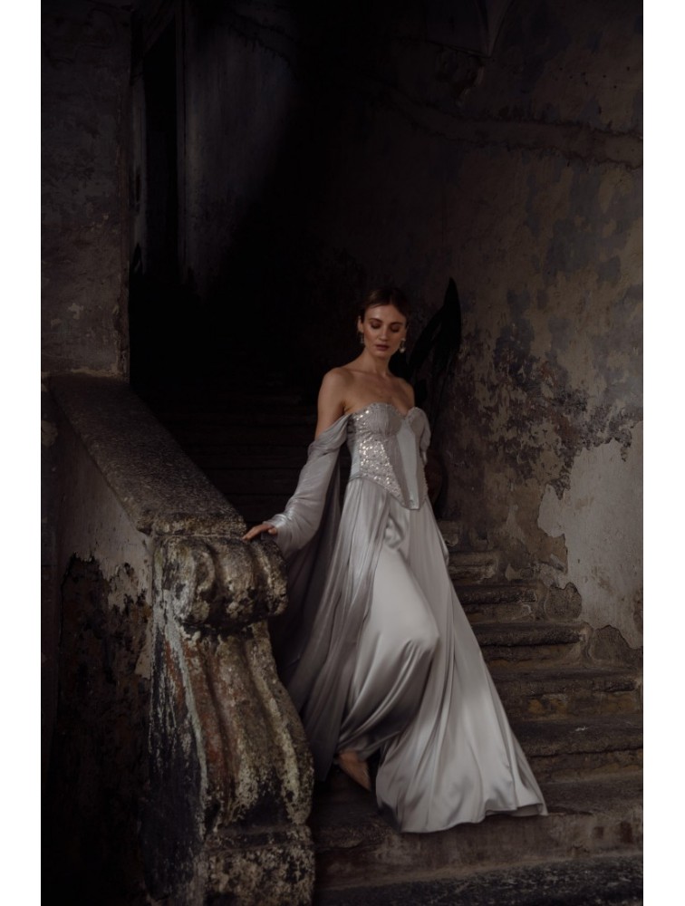 NIDODILEDA Alba Pants Silvery Ασημί Παντελόνα