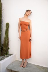 NIDODILEDA Allura Dress Jersey Camel