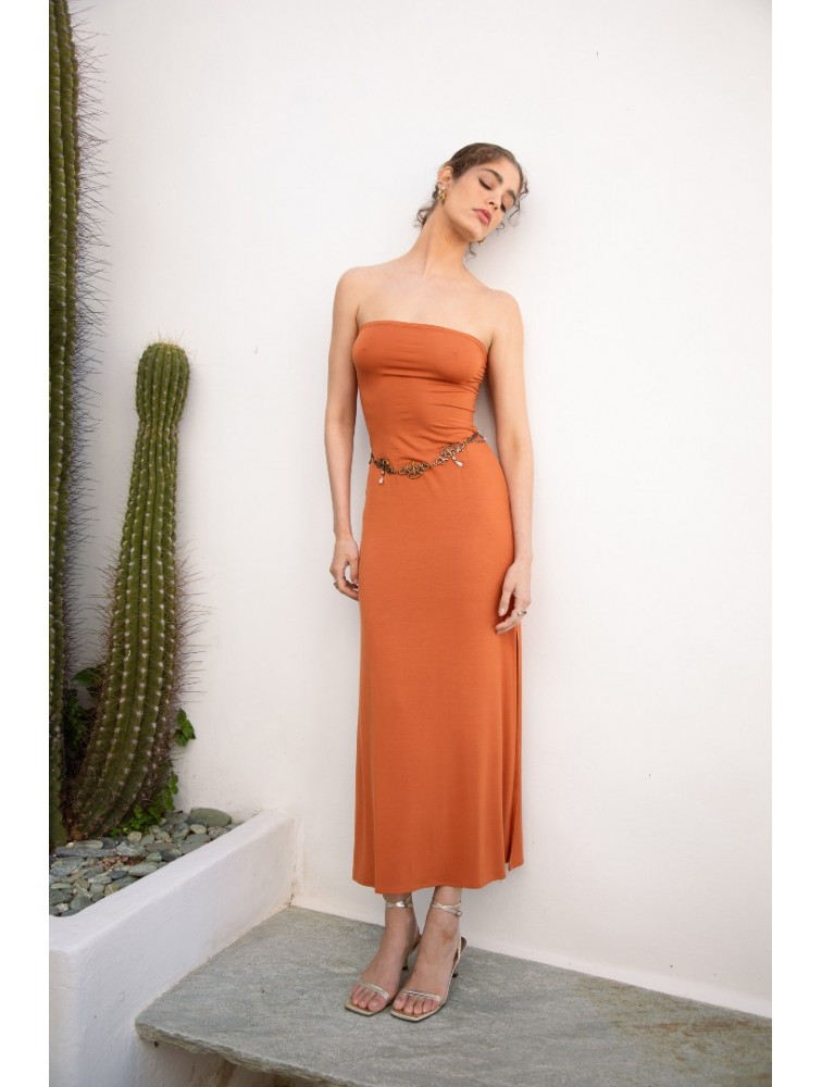 NIDODILEDA Allura Dress Jersey Camel