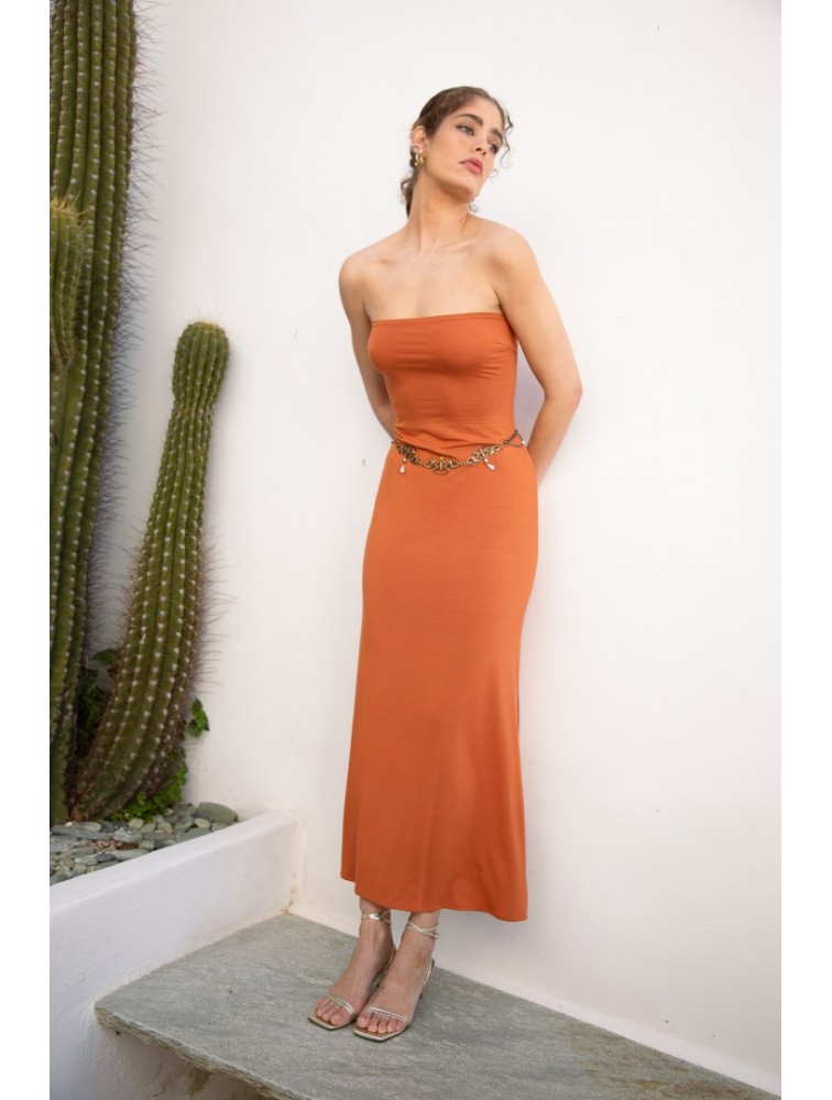NIDODILEDA Allura Dress Jersey Camel