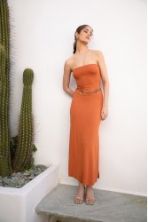 NIDODILEDA Allura Dress Jersey Camel