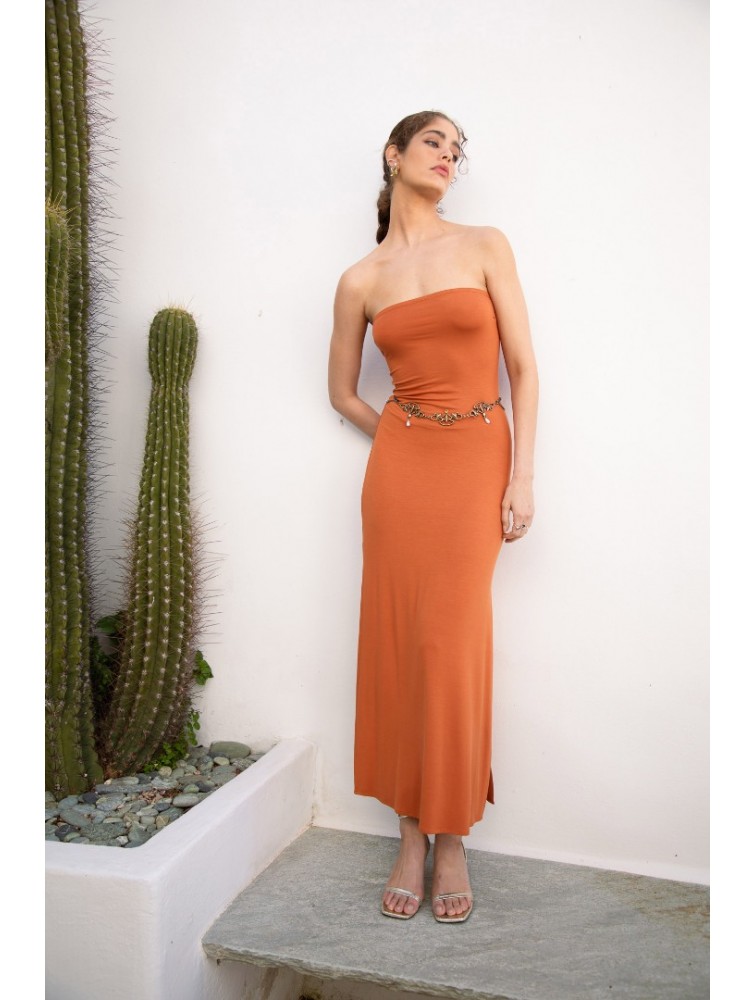 NIDODILEDA Allura Dress Jersey Camel