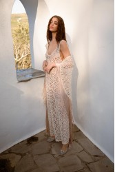 NIDODILEDA Amoret Shawl Crochet Beaded Fringed