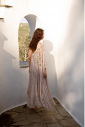 NIDODILEDA Amoret Shawl Crochet Beaded Fringed