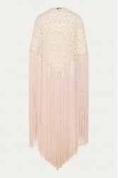 NIDODILEDA Amoret Shawl Crochet Beaded Fringed