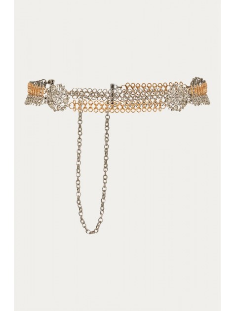 NIDODILEDA Anaca Belt Δίχρωμη Αλυσίδα 