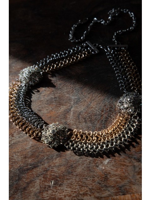 NIDODILEDA Anaca Belt Two-tone Chain