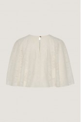 NIDODILEDA Arc Capelet Geometric Lace Overlay