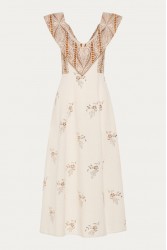 NIDODILEDA Arcadia Dress Cut Out Patterned Floral Beaded