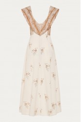 NIDODILEDA Arcadia Dress Cut Out Patterned Floral Beaded