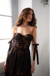 NIDODILEDA Attunement Dress Cut Out Patterned Μαύρο Φόρεμα