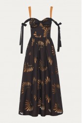 NIDODILEDA Attunement Dress Cut Out Patterned Μαύρο Φόρεμα