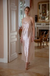 NIDODILEDA Awakening Dress Scale Sequined Semi-sheer