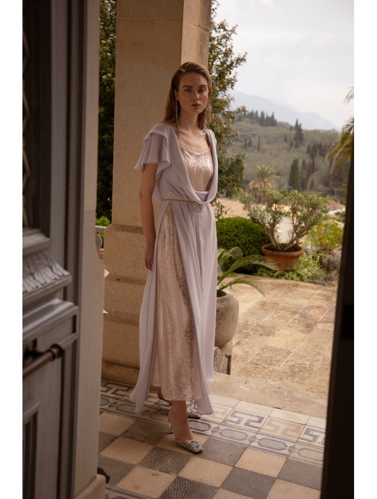 NIDODILEDA Awakening Dress Scale Sequined Semi-sheer