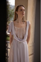 NIDODILEDA Awakening Dress Scale Sequined Semi-sheer
