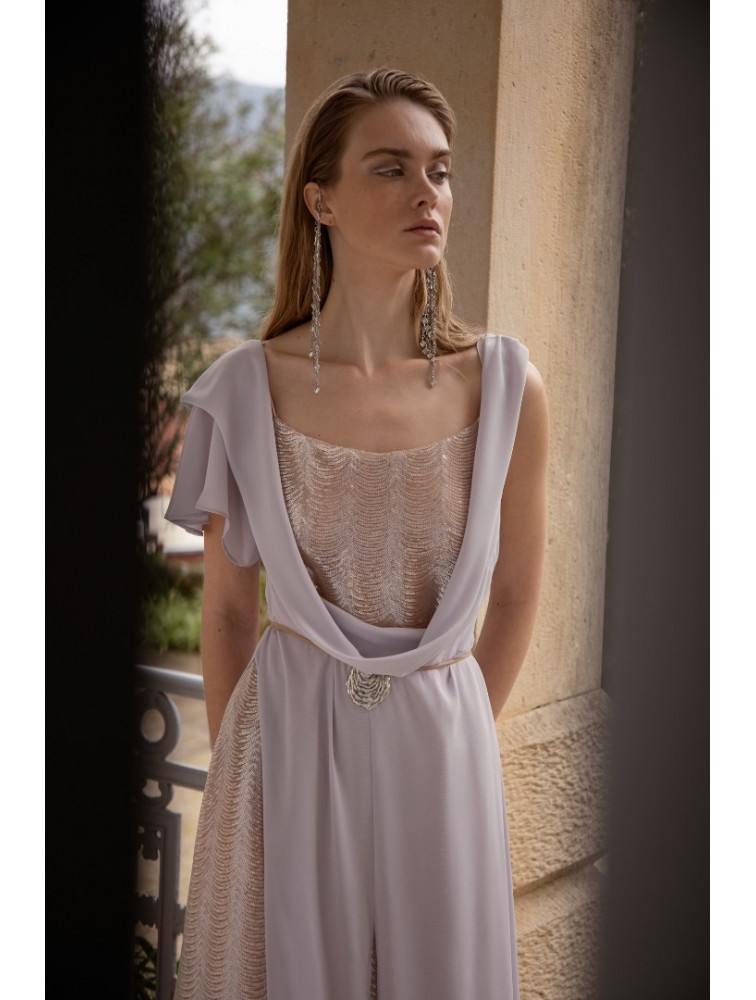 NIDODILEDA Awakening Dress Scale Sequined Semi-sheer