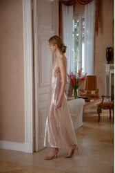 NIDODILEDA Awakening Dress Scale Sequined Semi-sheer