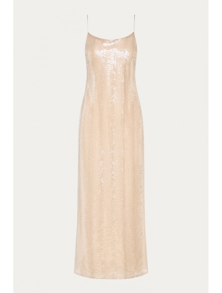 NIDODILEDA Awakening Dress Scale Sequined Semi-sheer