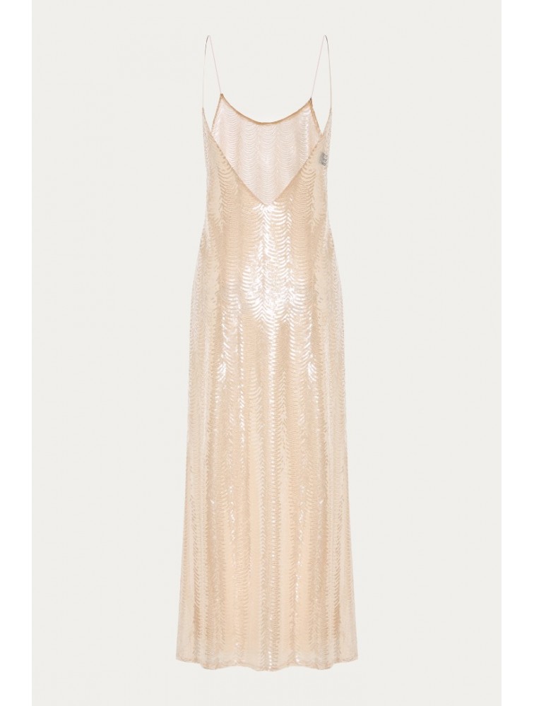 NIDODILEDA Awakening Dress Scale Sequined Semi-sheer