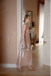 NIDODILEDA Awakening Dress Scale Sequined Semi-sheer