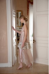 NIDODILEDA Awakening Dress Scale Sequined Semi-sheer