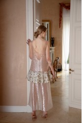 NIDODILEDA Awakening Dress Scale Sequined Semi-sheer