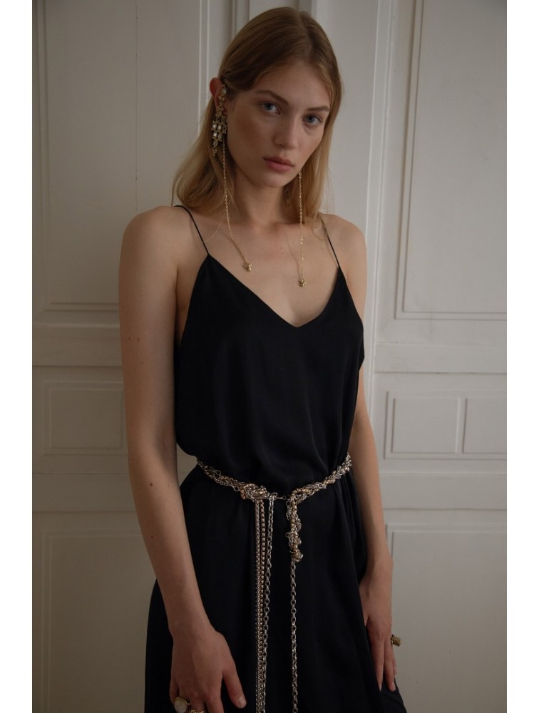 NIDODILEDA Barrier Dress Black Μαύρο Φόρεμα