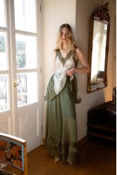 NIDODILEDA Between Topdress Embroidered Lace Embellished Mint