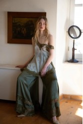 NIDODILEDA Between Topdress Embroidered Lace Embellished Mint