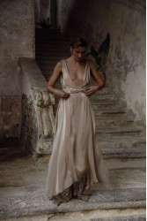 NIDODILEDA Blanche Top Dress Silvery Nude Μπεζ Τοπ Φόρεμα