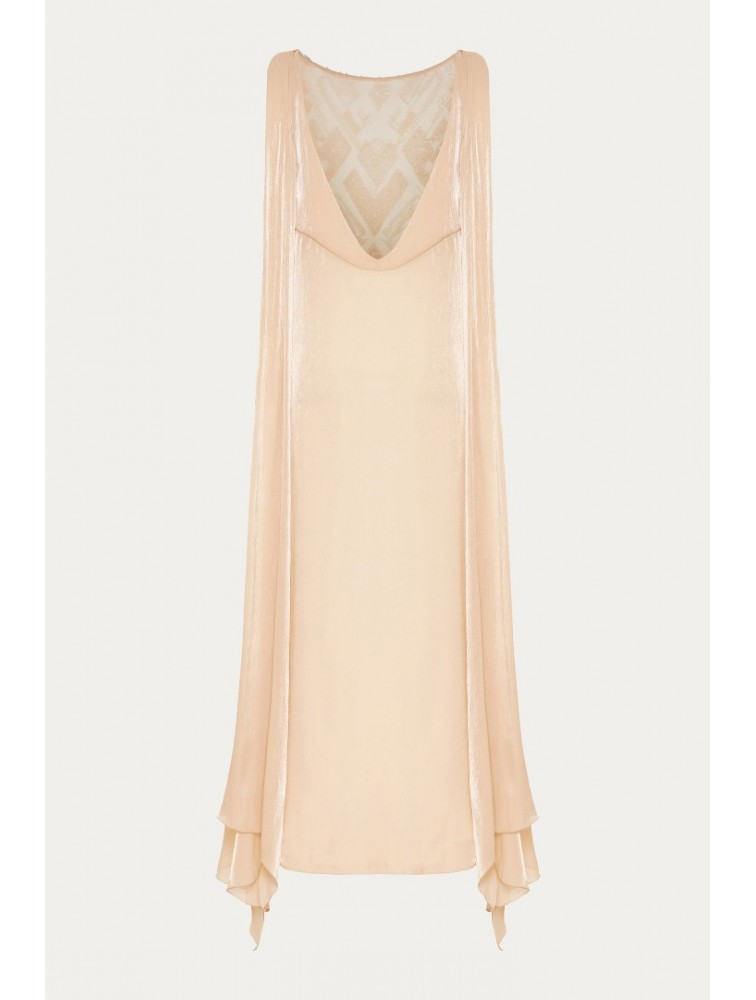 NIDODILEDA Blanche Top Dress Silvery Nude Μπεζ Τοπ Φόρεμα